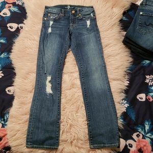Girl's Jeans 7 for all mankind STRAIGHT LEG Size 7